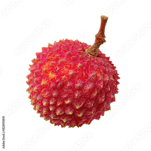 Fresh lychee fruit on a white background ready for eating or use in desserts and drinks with its sweet juicy flavor