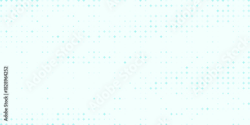 Medical healthcare seamless background. Green blue cross pattern. Repeating plus symbol wallpaper. Vector hospital pattern. Tech backdrop for presentation, banner, booklet, brochure, leaflet, poster
