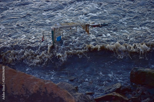 Shopping Cart in the River