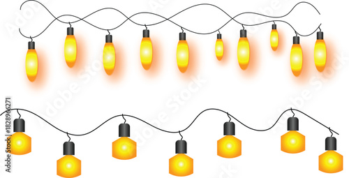 Festive Glowing String Lights Decor