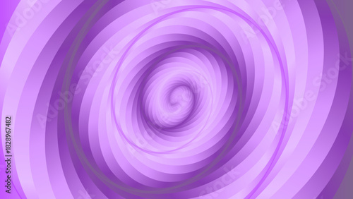 An abstract purple spiral background featuring smooth layered curves that create a soft vortex effect. The design has a modern, minimalistic look suitable for use in graphic design, wallpaper.