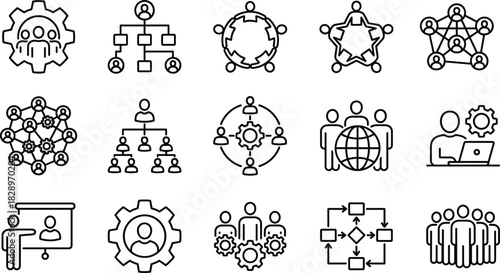 Teamwork, Leadership, Management, Collaboration, Organization, Business, Global Networking, Human Resources, Gear Process, Corporate Structure, Strategy, Project Management,