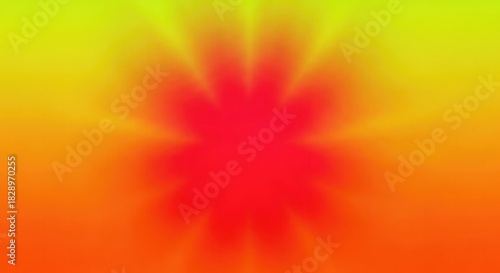 Abstract gradient background with red center and yellow and orange colors