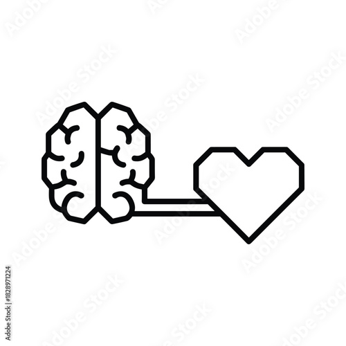 Balance your intelligence and emotions with this powerful brain heart connection concept showing mind and feelings working together for a successful life