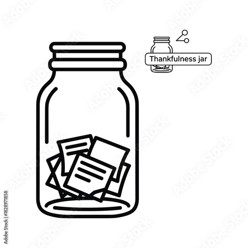 Create a Thankfulness Jar and Cultivate Gratitude with Simple Daily Reminders to Boost Mindfulness and Positivity in Your Life, Perfect for Mental Health