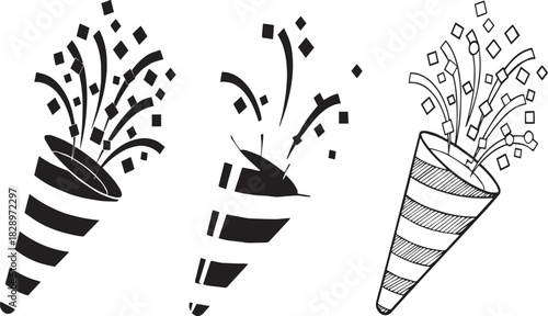 Abstract vector design with cmyk colors grayscale elements and helvetica and courier fonts