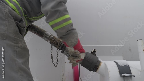 Hooking up camlock on above ground tank