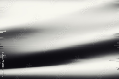 Abstract classy black and white line background with glitch effect