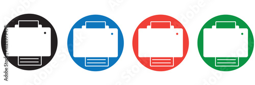Print icon for design and web. EPS 10