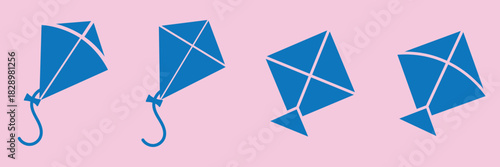 Kite icon for app and web design. Simple element illustration. EPS 10