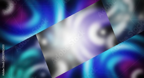 Abstract background with vibrant colors and geometric shapes creates a modern feel