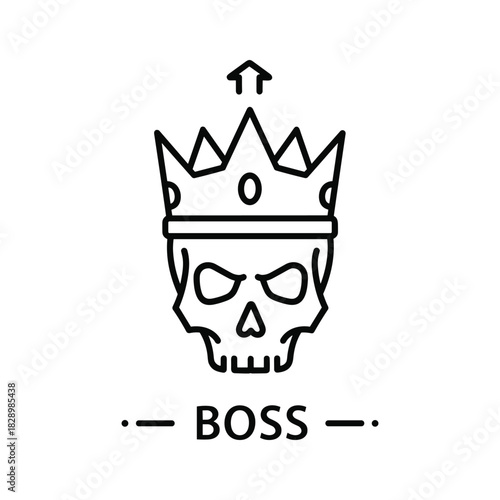 Level up your leadership with this edgy skull king illustration for your brand or project today