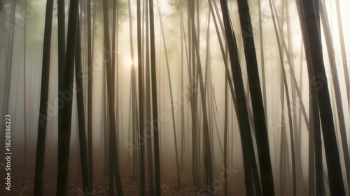 Mystical Bamboo Forest - A Serene Journey Through Natures Embrace.
