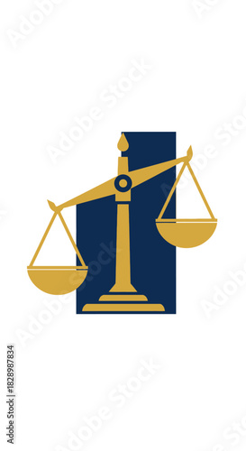 Golden scales of justice symbolizing balance and fairness.