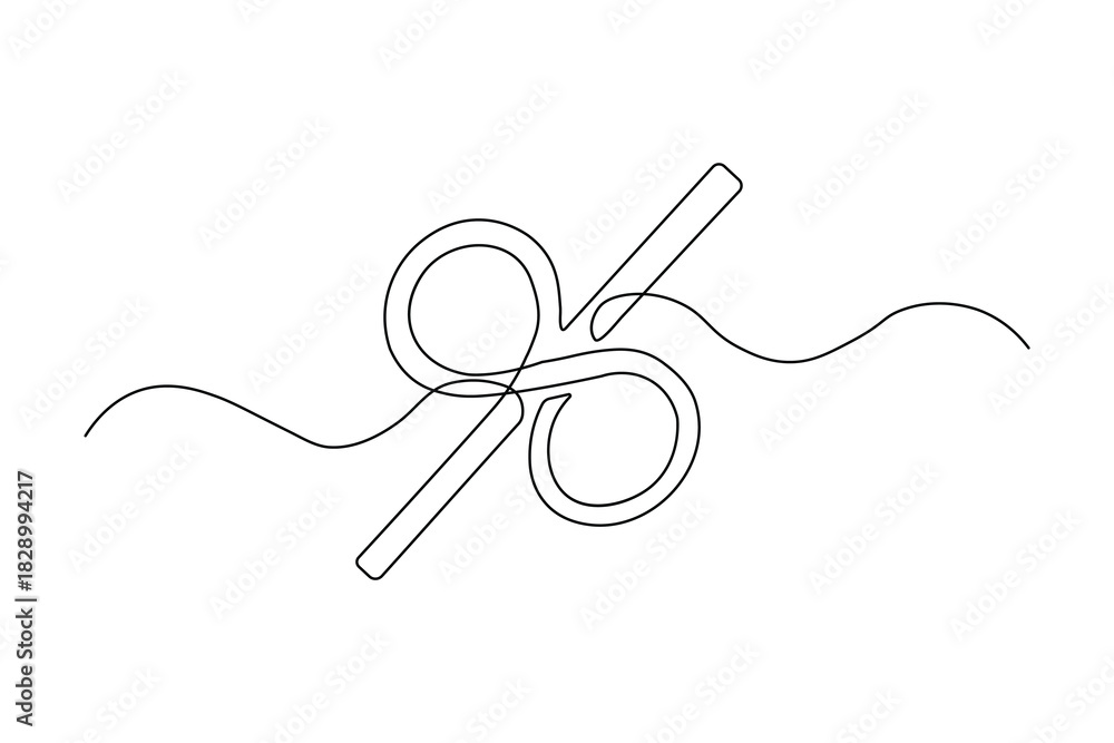 Obraz premium Minimalist financial rate vector graphic