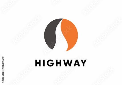 highway icon logo vector