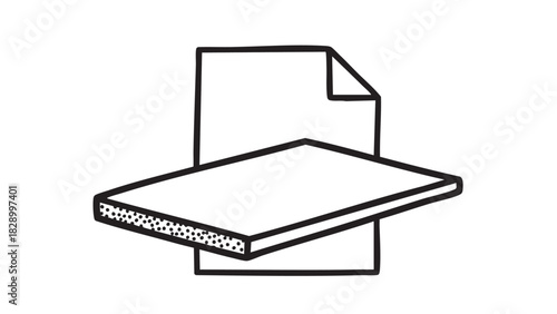 black and white paper clip