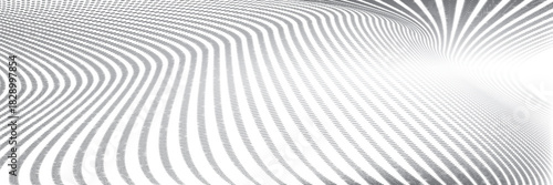 Black and white vector panoramic paper image dots. Graphic regular grid background. modern eps 10.