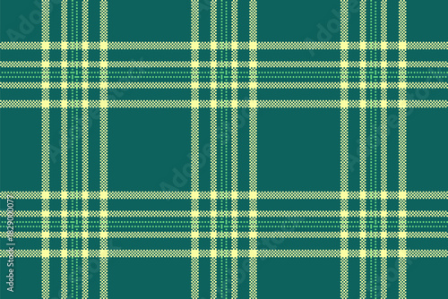 Pixelated plaid background. A detailed, seamless, tartaninspired texture, ideal for digital design, fabric, scrapbooking, or vintagethemed projects. Retro, classic vibe.