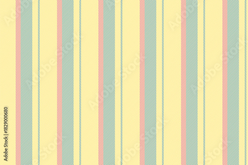 Sextile lines texture background, factory seamless stripe textile. Bndustrial fabric vector vertical pattern in light and yellow colors.