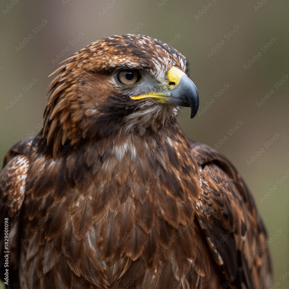 Naklejka premium Bird of prey headshot