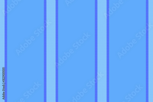 Prand textile vector lines, school vertical background texture. Msolation fabric stripe pattern seamless in blue and cyan colors.