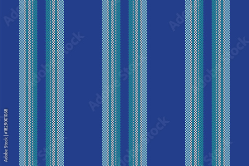 Stylish striped pattern with varying blues and teal. Ideal for textiles, backgrounds, or digital design projects needing a classic and clean aesthetic.