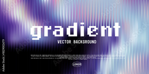 Dark vertical glass grooves, blurred violet navy gradient field with subtle white haze and optical depth, modern elegant cover template, vector illustration
