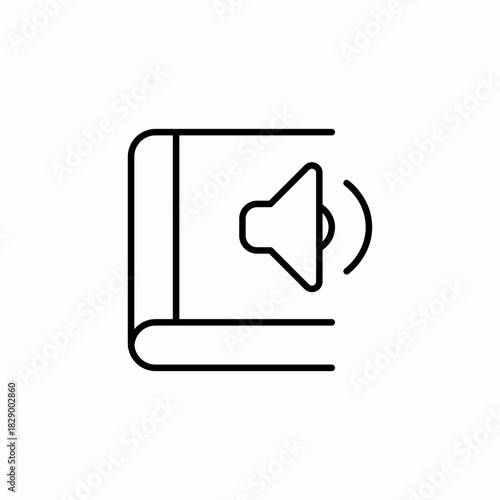audio book icon sign vector