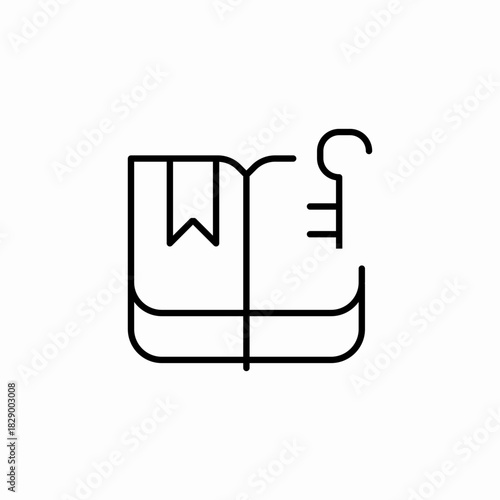 book key knowledge icon sign vector