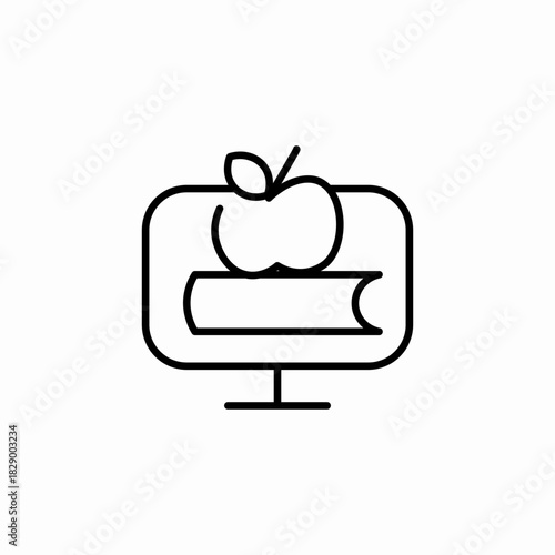 computer knowledge icon sign vector