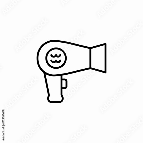 hair dryer icon sign vector