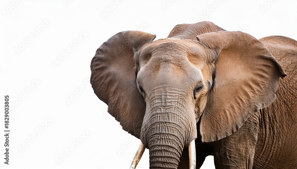 Obraz premium African Elephant Isolated