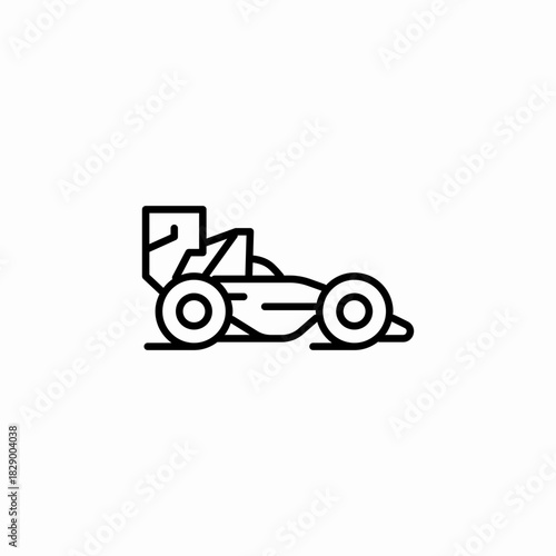 race car icon sign vector