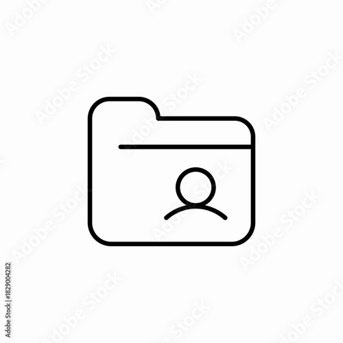 user folder icon sign vector