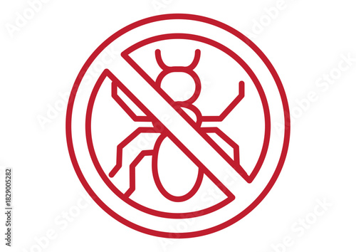 No Insects Sign Ant Plague