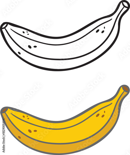 Yellow Banana – Healthy Tropical Snack Graphic