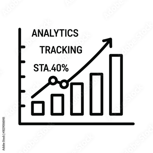 Visualize business growth with this modern analytics chart showing positive trends and upward progress for your next success story