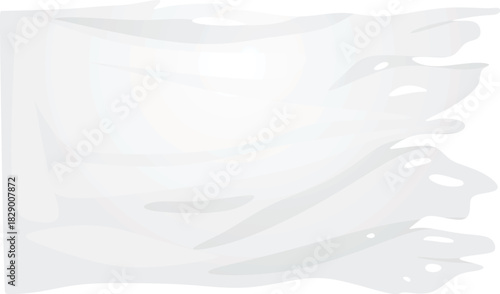 White torn flag. vector illustration