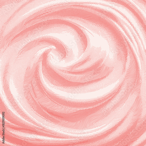 Vector background graphic, halftone cream background, whipped cream background.