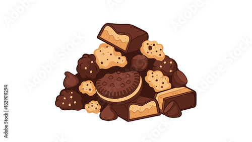 Delectable candy and cookies collection for sweet treats baking projects and dessert designs