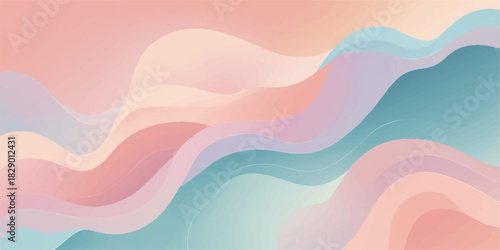 Abstract colorful vector background with wavy lines, curves, and a vibrant rainbow-like pattern design for banners and wallpaper decoration