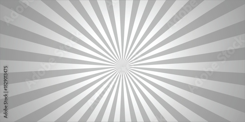 Vibrant colorfull Split Comic Pop Art Sunburst with Dynamic Retro Rays white Background