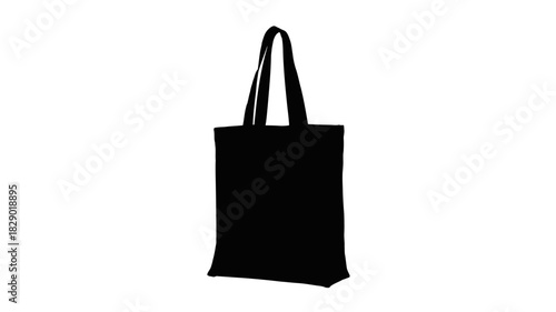 Reusable shopping bag mockup for sustainable branding and eco conscious lifestyle choices for consumers