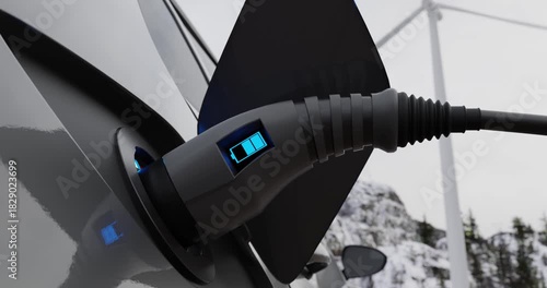 Charging electric car 