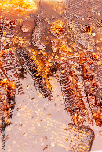 close up of honey, honey background, sweet honey, texture