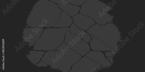 A cartography design with black and white texture of the world map including continents like Europe, Asia, and America