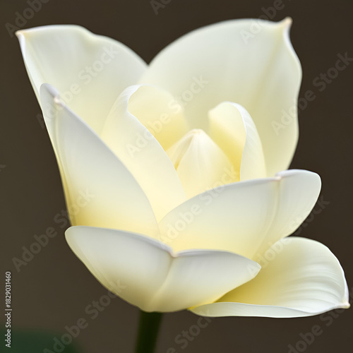 Delicate, creamy white heighten petals unfold, disclose a sense of heartsease and subtle, quixotic elegance.
