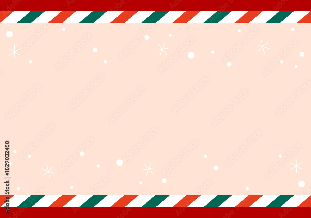 Obraz premium Cane candy diagonal stripes red green white pattern Christmas background