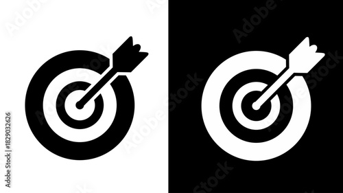 Target Arrow Bullseye Goal Success Achievement Aim Focus Icon